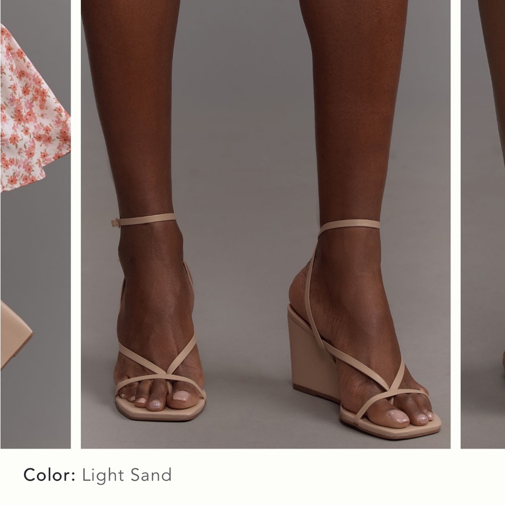 Maeve Anthropologie Tan Wedges EU 40